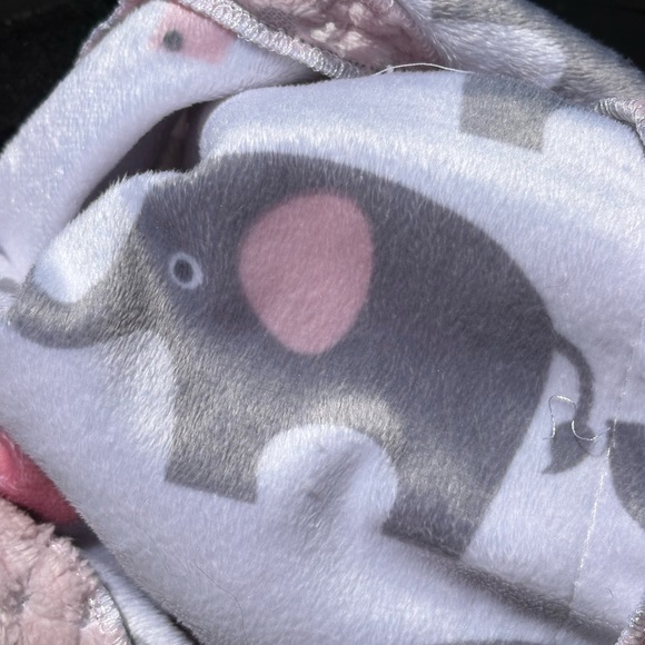 Upcycled Quilted Pink and Green Hoodie - Picture 8 of 8